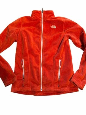 The North Face Orange Fleece Full-Zip Jacket